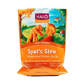 Halo Puppy Spots Stew Wholesome Chicken Recipe