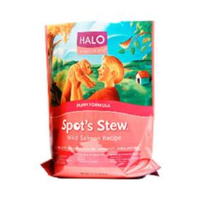 Halo Puppy Spots Stew Wild Salmon Recipe