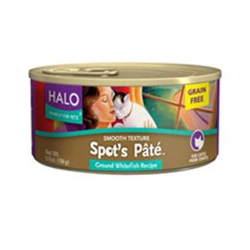 Halo Spots Pate Grain Free Whitefish Cat Cans