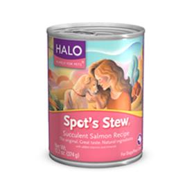 Halo Spots Stew for Dogs Succulent Salmon Cans