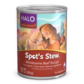 Halo Spots Stew for Dogs Wholesome Beef Cans