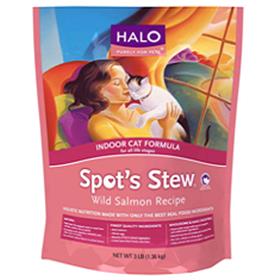 Halo Spots Stew for Indoor Cat Wild Salmon