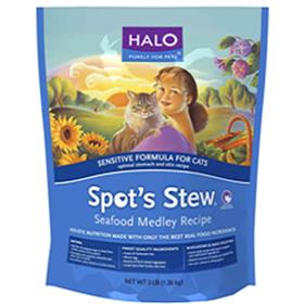 Halo Spots Stew Sensitive Cat Seafood Medley