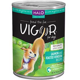 Halo Vigor Salmon Roasted Venison Canned Dog Food