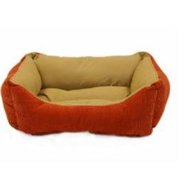 Happy Tails Dog Beds Cuddle Cube Corduroy Rust