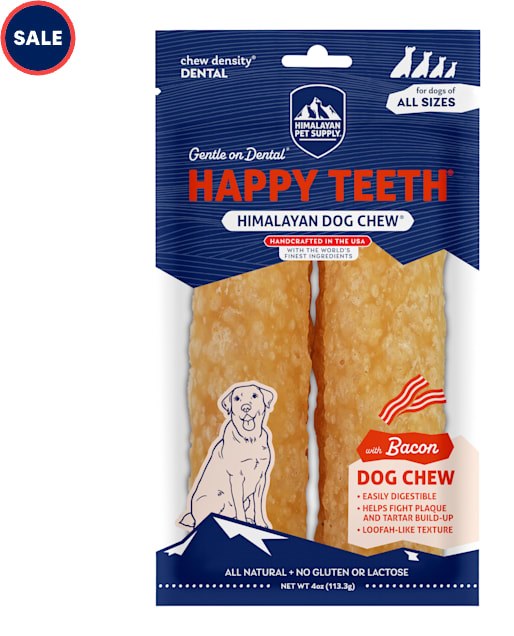 Himalayan Dog Chew Happy Teeth Bacon Flavor