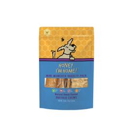 Honey Im Home Mini Muncher Variety Pack Honey Coated Buffalo Chews Dog Treats