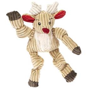 HuggleHounds Holiday Rudy the Reindeer Knottie Dog Toy
