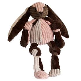 HuggleHounds Patchie Knotties Bunny Dog Toy