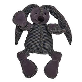 HuggleHounds Snuggie Bunnies Dog Toy Gray