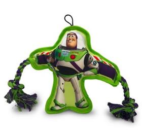 Hyper Pet Disney Buzz Lightyear Flat Squeaker Rope Dog Toy