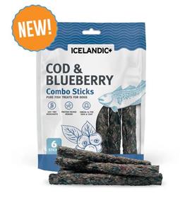 Icelandic Cod Blueberry Combo Sticks For Dogs