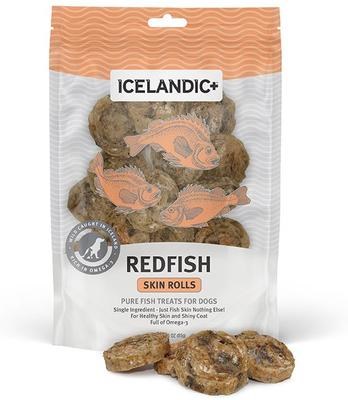 Icelandic Redfish Skin Rolls Dog Treat 