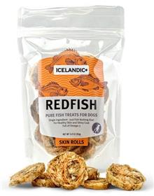 Icelandic Redfish Skin Rolls Dog Treat 