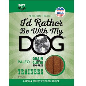 Id Rather be with My Dog Lamb and Sweet Potato Trainers Paleo Treats