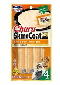 Inaba Churu Grain Free Skin Coat Chicken Recipe Lickable Cat Treat