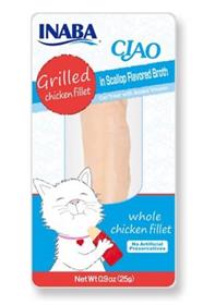 Inaba Ciao Grain Free Grilled Chicken Fillet in Scallop Flavored Broth Cat Treat