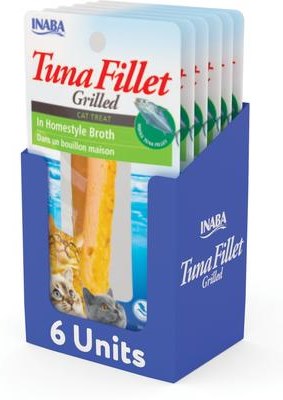 Inaba Ciao Grain Free Grilled Tuna Fillet in Homestyle Broth Cat Treat
