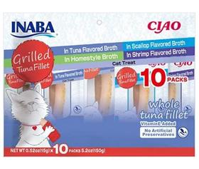 Inaba Ciao Grilled Tuna Fillet Variety Pack Grain Free Cat Treat