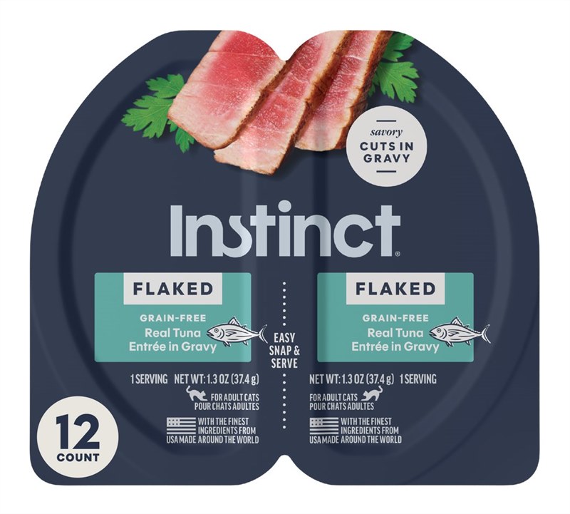 Instinct Flaked Grain Free Split Cup Tuna in Gravy Cat