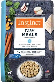 Instinct Freeze Dried Raw Meals Grain Free Wild Caught Alaskan Pollock Dog Food