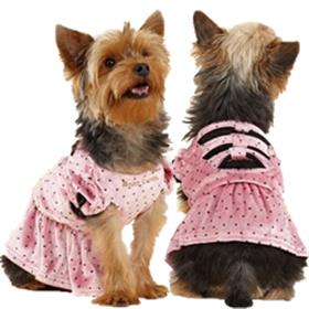 Juicy Couture Dog Pink Dot Bow Dress