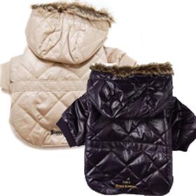 Juicy Couture Dog Winter Jacket with Faux Fur