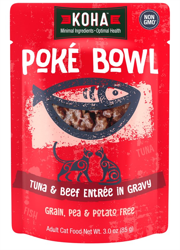 Koha Limited Ingredient Shredded Beef Entree in Gravy Cat Pouch