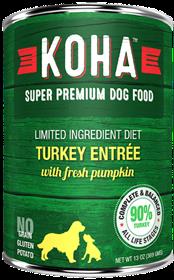 KOHA Turkey Entree Dog Food Can