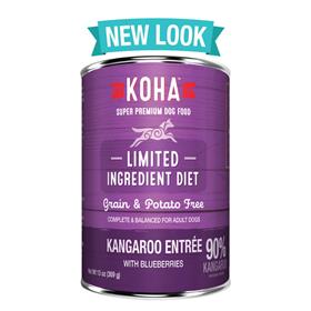 Koha Wild Kangaroo LID Entree Dog Food Can