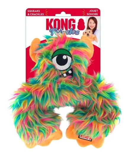 KONG Frizzles Plush Dog Toy Frazzle