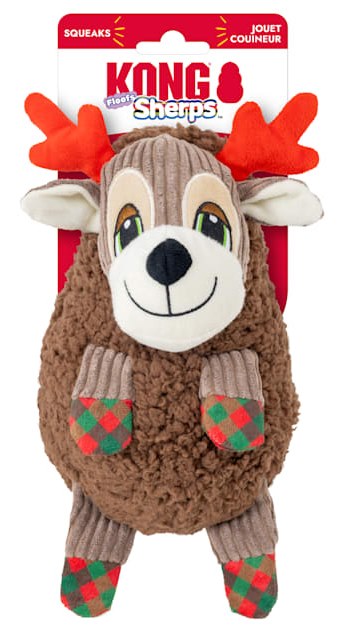 Kong Holiday Sherps Reindeer Dog Toy
