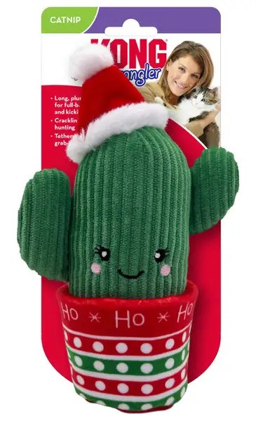 Kong Holiday Wrangler Cactus Cat Toy