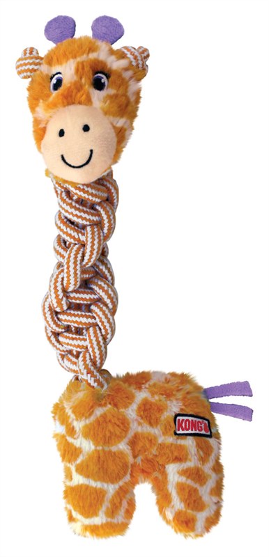 KONG Knots Twists Squeaky Dog Plush Toy