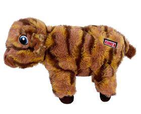 Kong Low Stuff Stripes Cow Plush Dog Toy