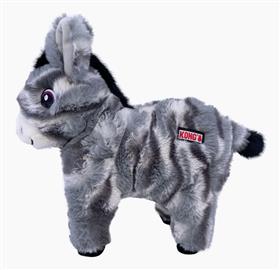 Kong Low Stuff Stripes Donkey Plush Dog Toy
