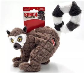 KONG Scampers Lemur Squeaky Dog Plush Toy