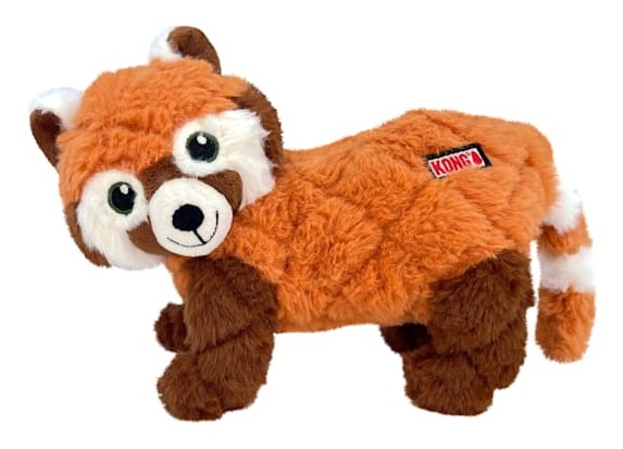 KONG Scampers Red Panda Squeaky Dog Plush Toy