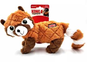 KONG Scampers Red Panda Squeaky Dog Plush Toy