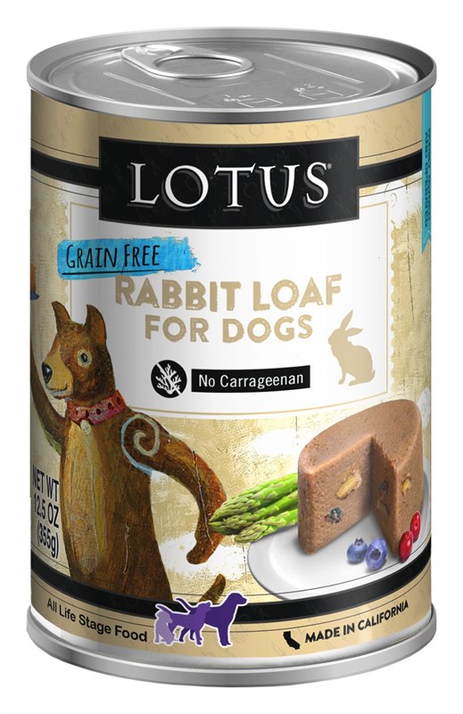 Lotus Canned Rabbit Loaf for Dogs