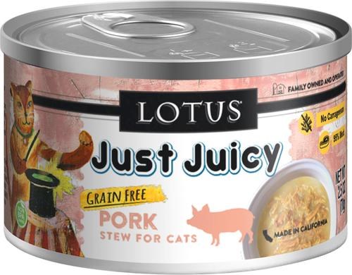 Lotus Just Juicy Pork Stew Grain Free Canned Cat Food