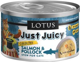 Lotus Just Juicy Salmon and Pollock Stew Grain Free Canned Cat Food