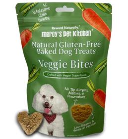 Marcys Pet Kitchen Natural Gluten Free Baked Veggie Bites Dog Treats