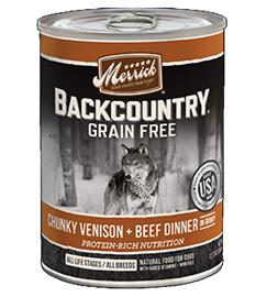 Merrick Backcountry Chunky Venison and Beef Can