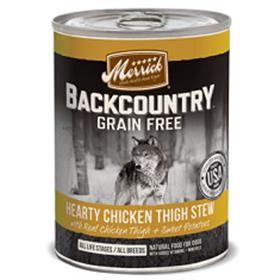 Merrick Backcountry Grain Free Hearty Chicken Thigh Stew