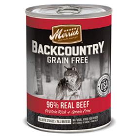 Merrick Backcountry Grain Free Real Beef Canned Dog Food