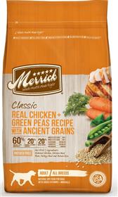 Merrick Classic Real Chicken Green Peas Recipe Ancient Grains Adult