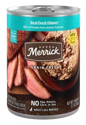 Merrick Grain Free Real Duck Cans