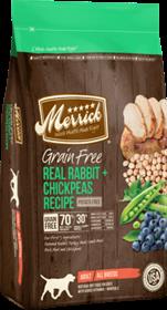 Merrick Grain Free Real Rabbit and Chickpeas Recipe