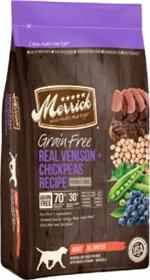 Merrick Grain Free Real Venison and Chickpeas Recipe